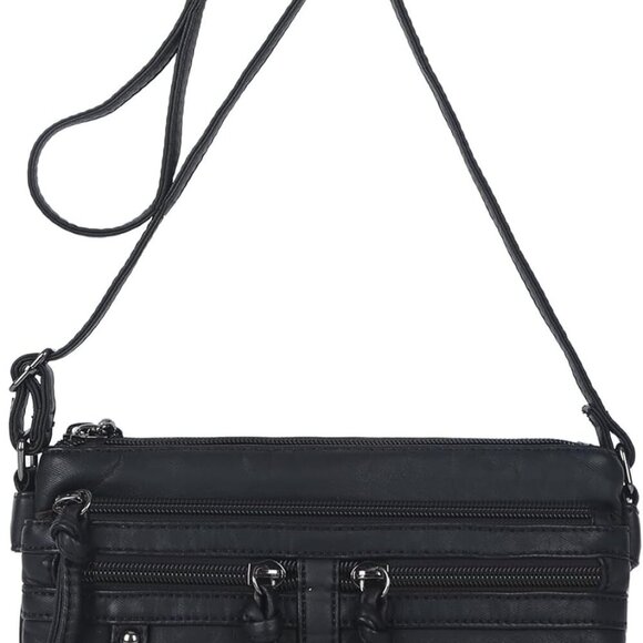 Designer-Inspired Small Crossbody Bag with Snowflake Pullers - Gift-Ready - Picture 1 of 8